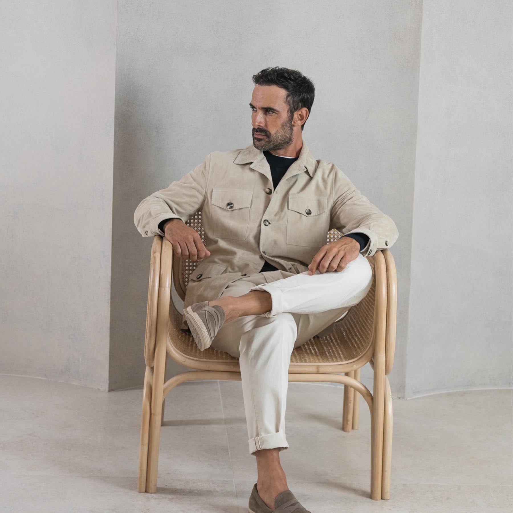 Suede Handmade Safari Men's Jacket – Rifugio Handmade Leather