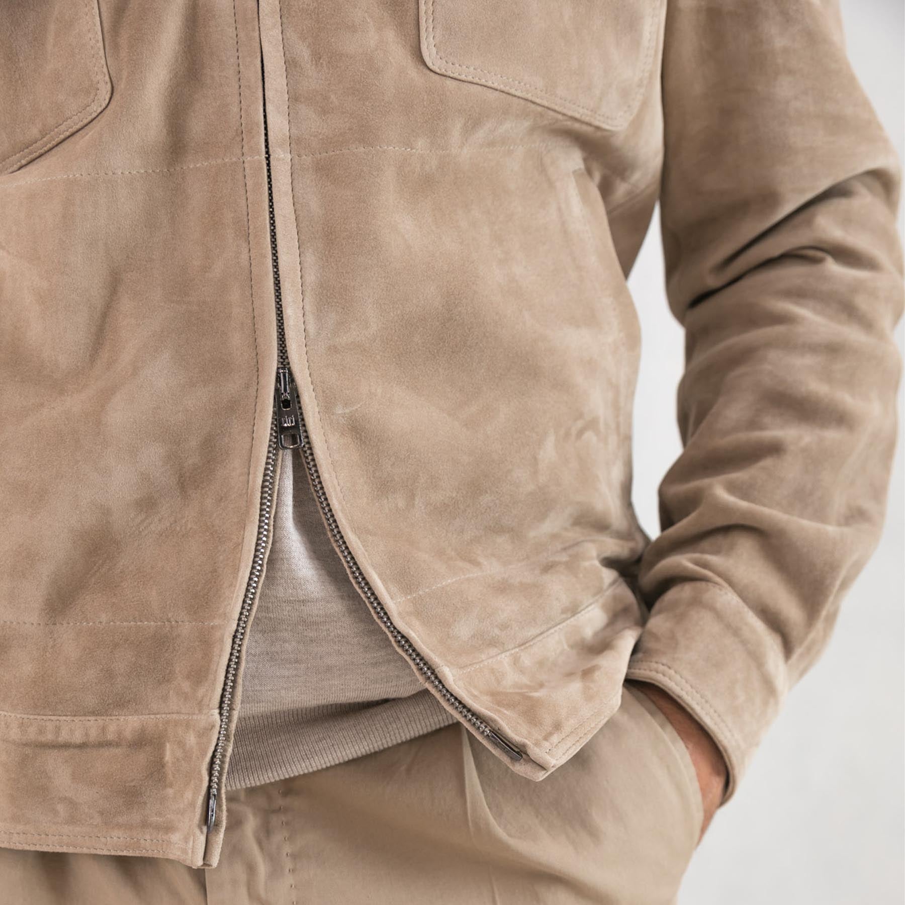 Suede Iconic Four-Pocket Jacket – Rifugio Handmade Leather Jackets