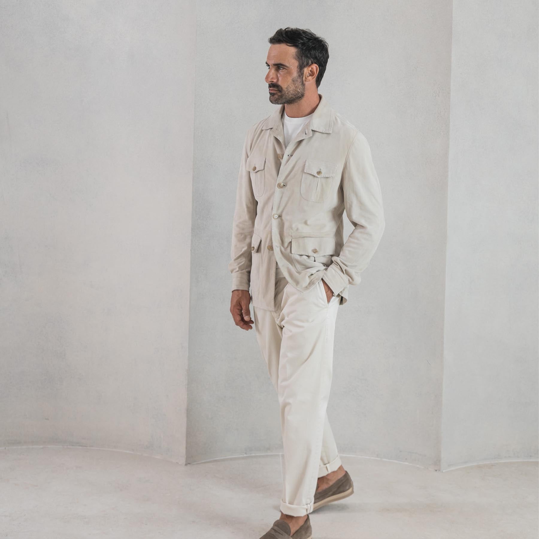 Suede Iconic Safari Men's Jacket – Rifugio Handmade Leather