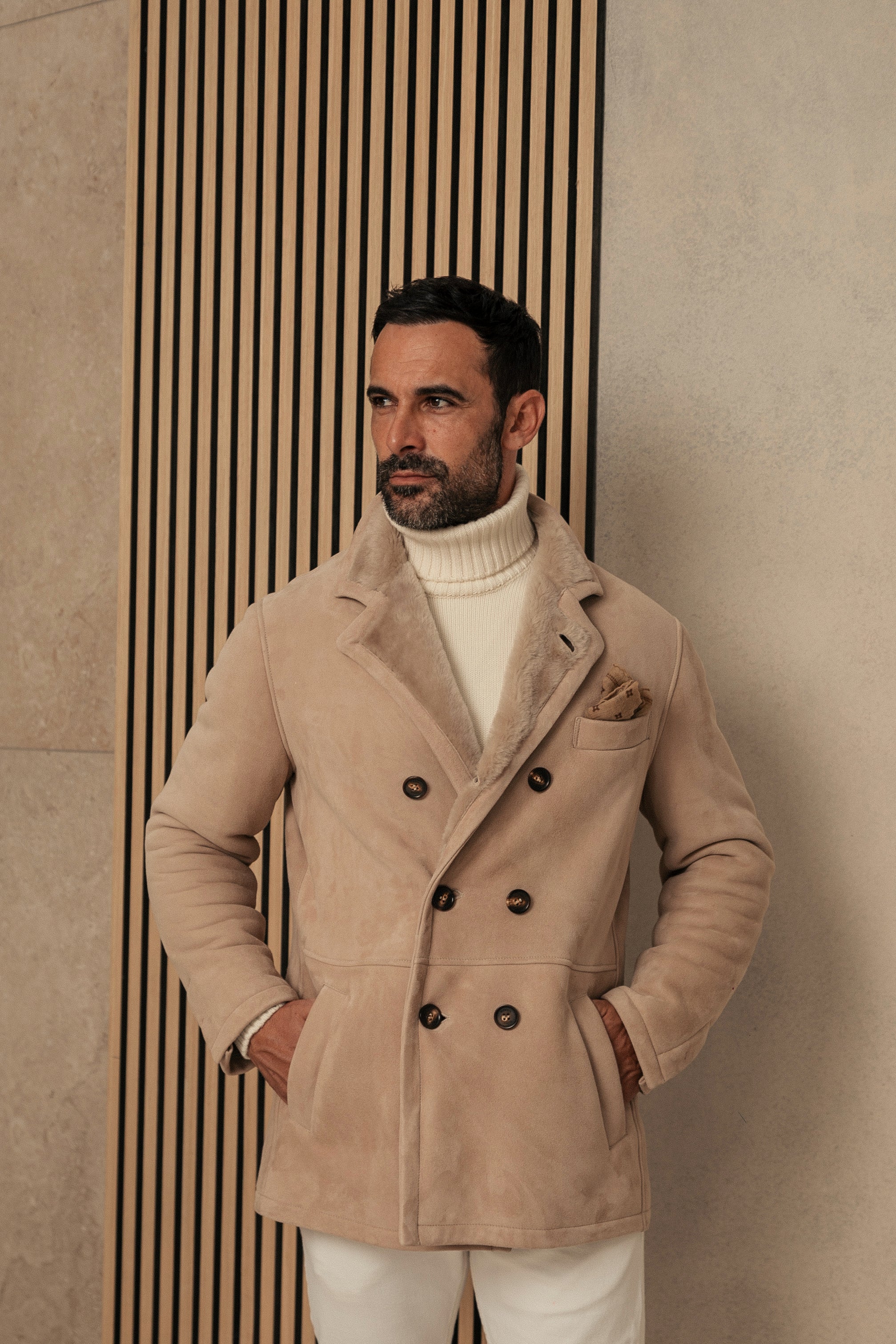 Iconic Shearling Caban Jacket – Rifugio Handmade Leather Jackets