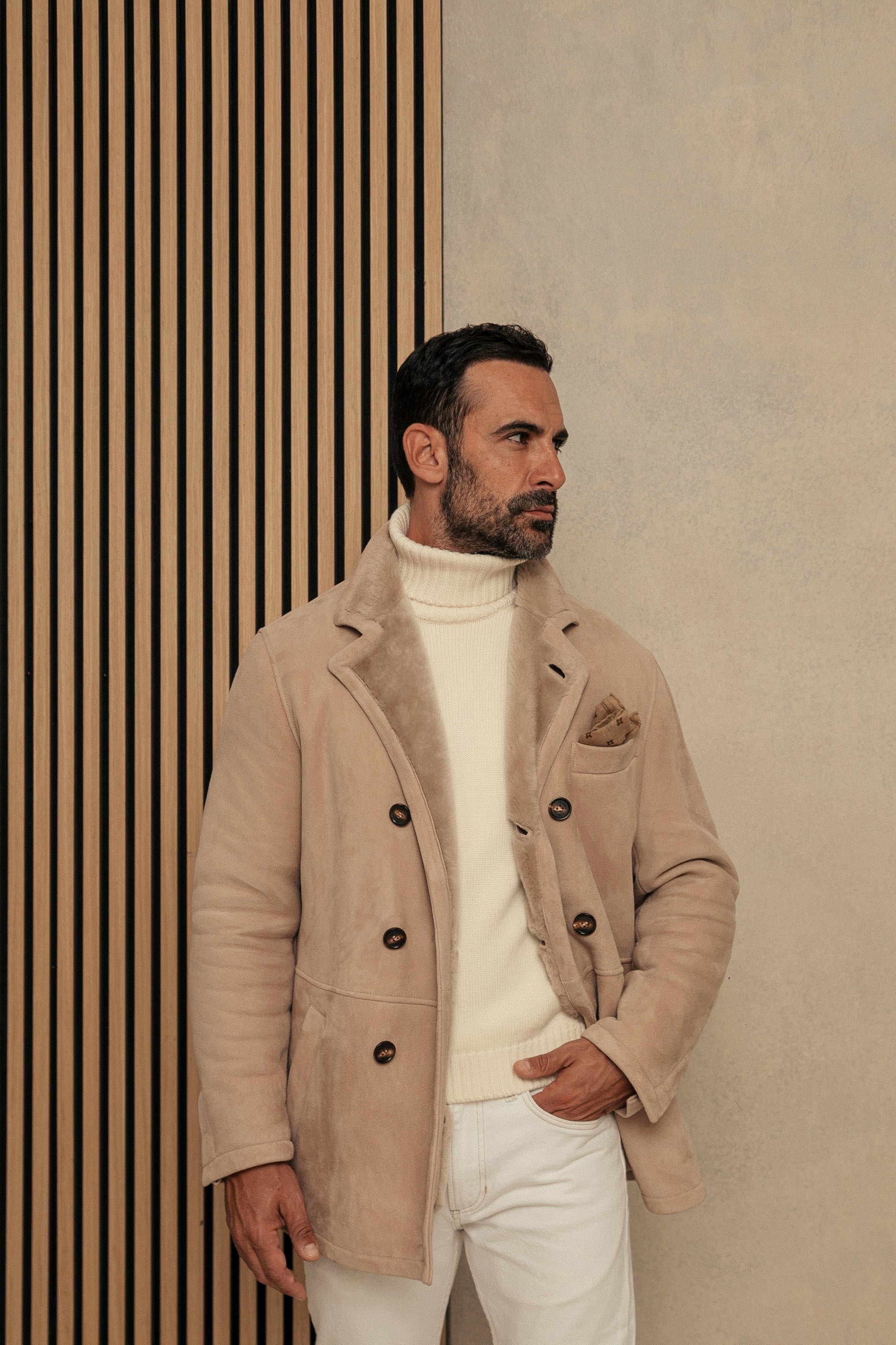 Iconic Shearling Caban Jacket – Rifugio Handmade Leather Jackets