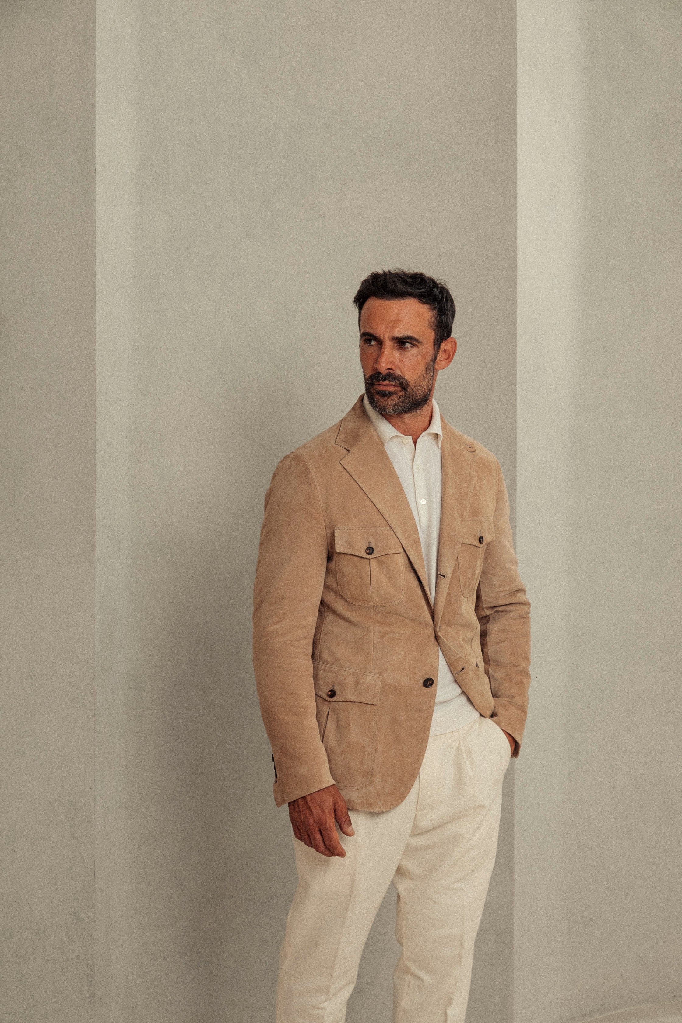Suede Handmade Sport Lapel Jacket – Rifugio Handmade Leather