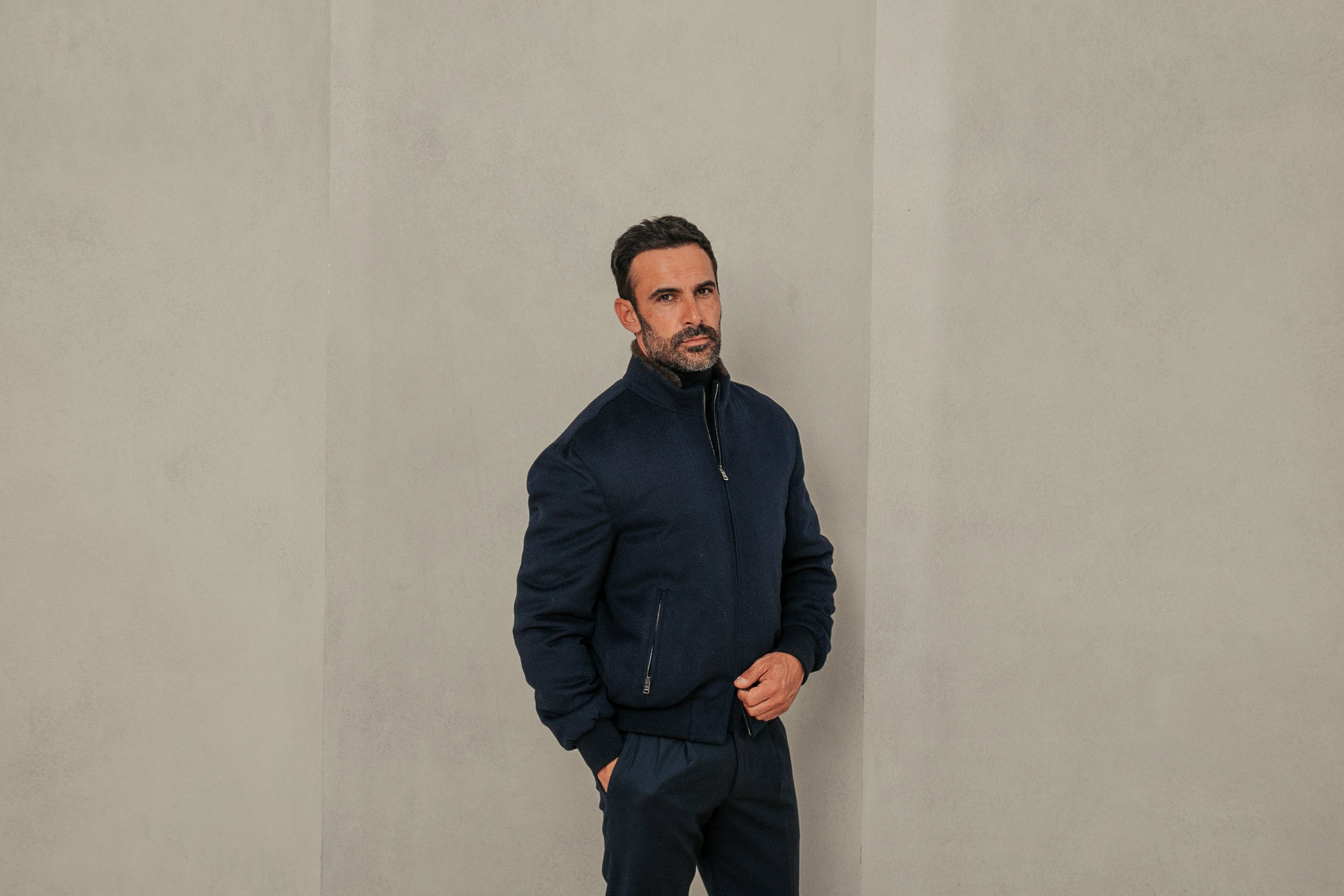 Cashmere & Mink Bomber Jacket – Rifugio Handmade Leather Jackets