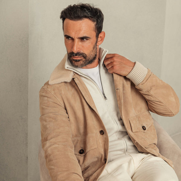 Suede Handmade Classic Blouson Jacket – Rifugio Handmade Leather