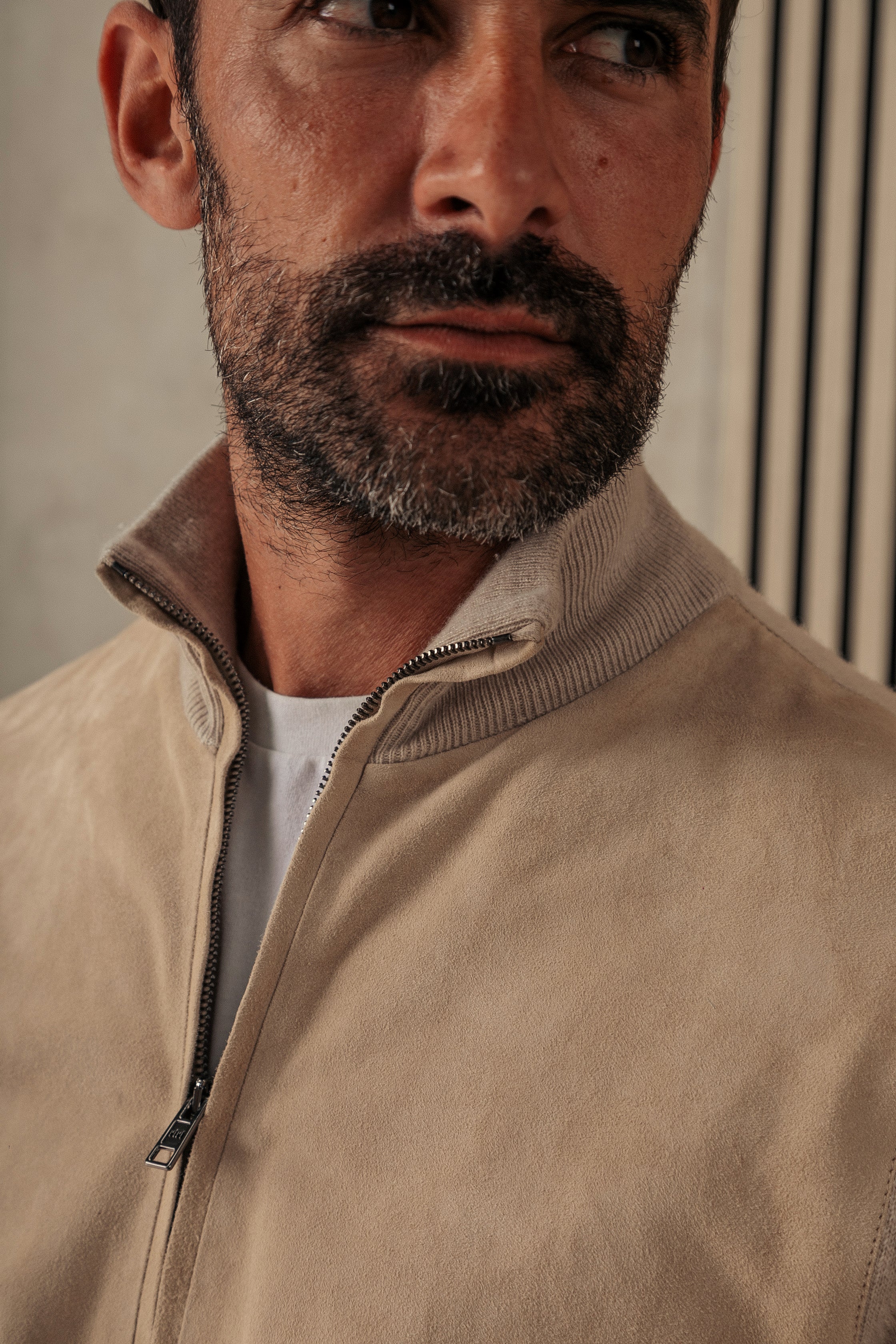 Lightweight Cashmere & Suede Cardigan – Rifugio Handmade Leather