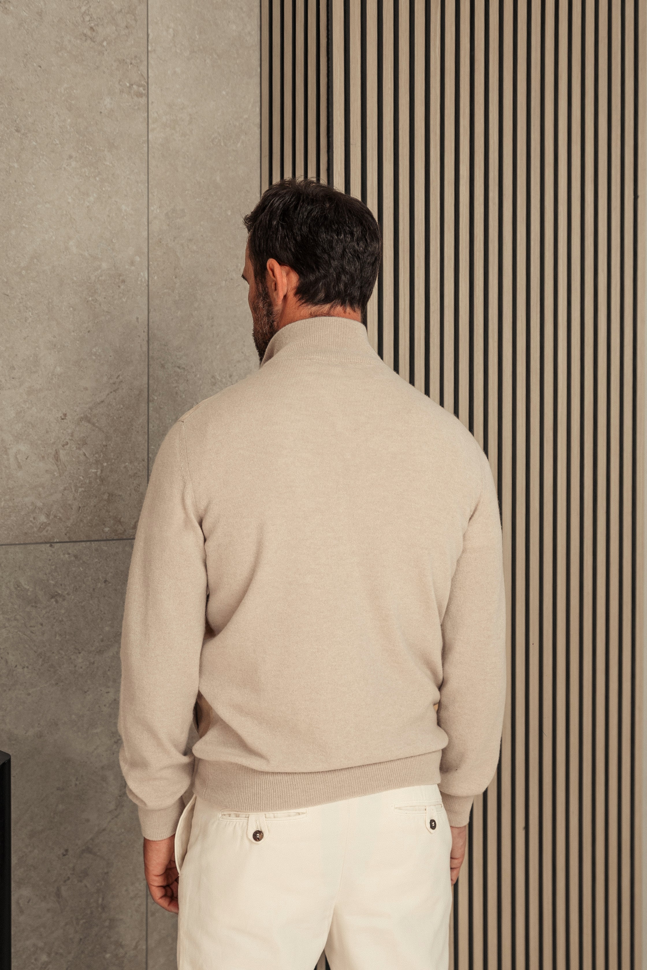 Lightweight Cashmere & Suede Cardigan – Rifugio Handmade Leather