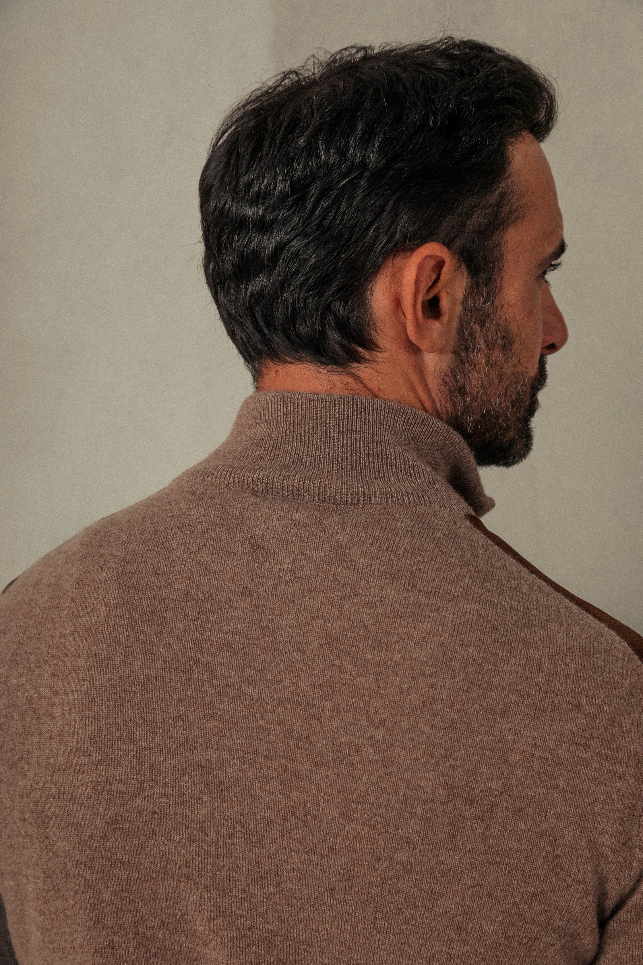 Lightweight Cashmere & Suede Cardigan – Rifugio Handmade Leather