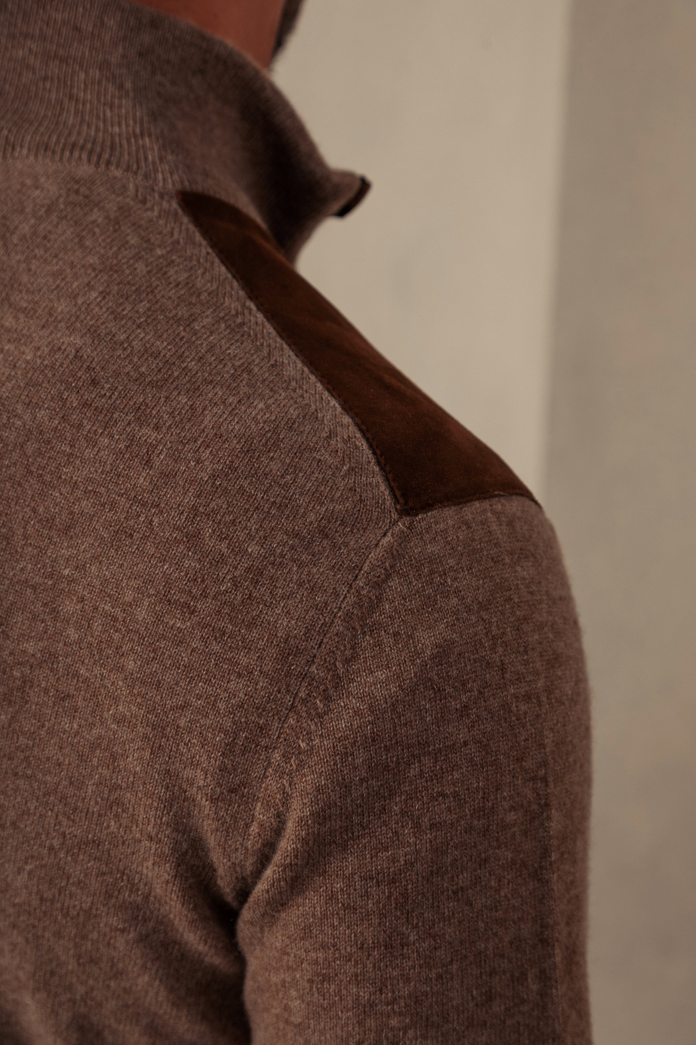 Lightweight Cashmere & Suede Cardigan – Rifugio Handmade Leather