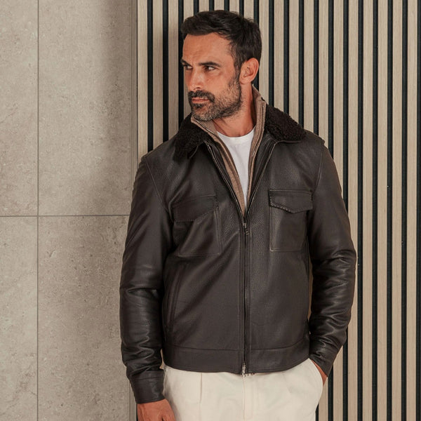 ジャケット・アウター L.G.B. deer skin leather biker jacket L.G.B. deer skin leather biker jacket