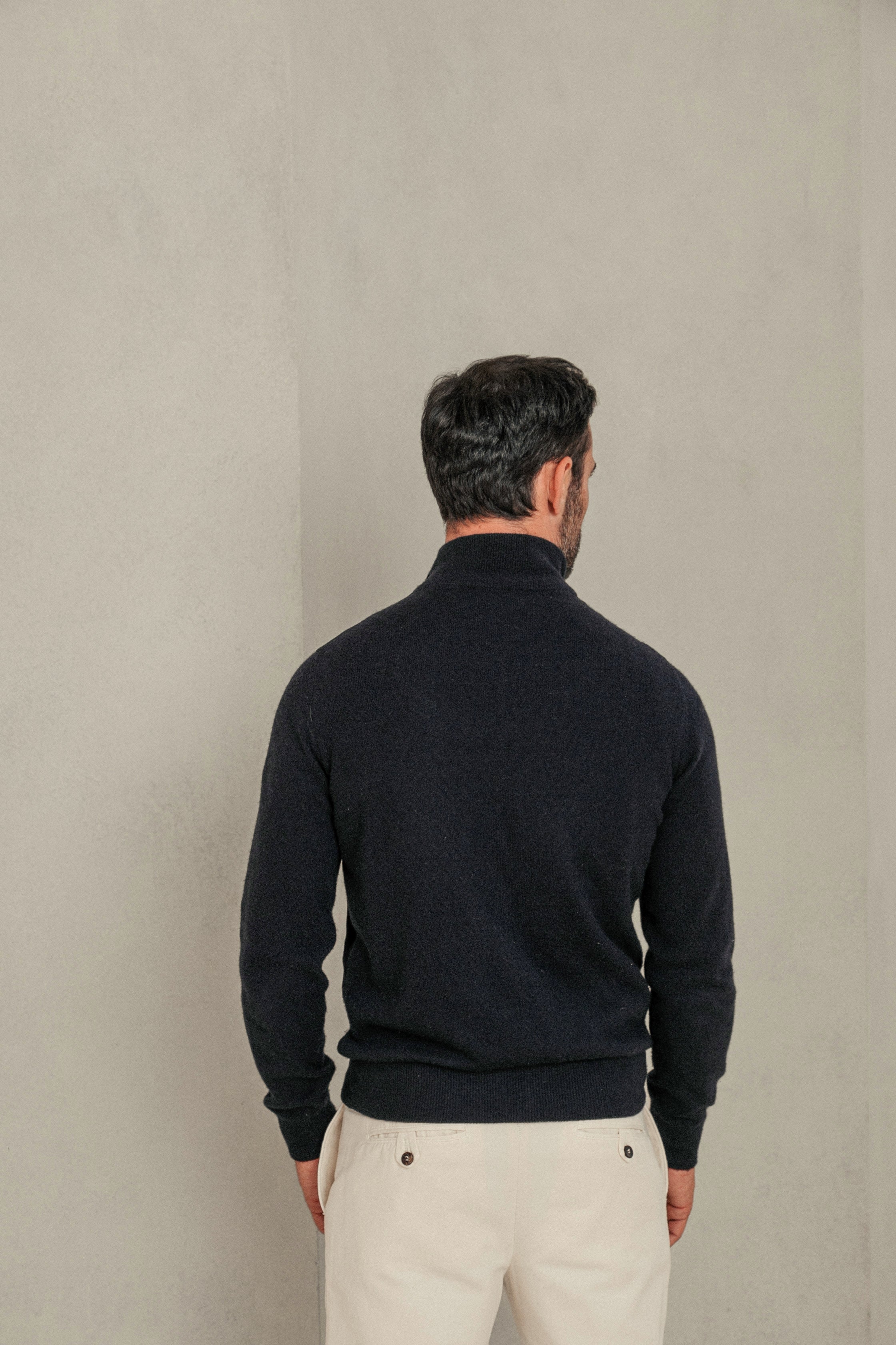 Lightweight Cashmere & Suede Cardigan – Rifugio Handmade Leather