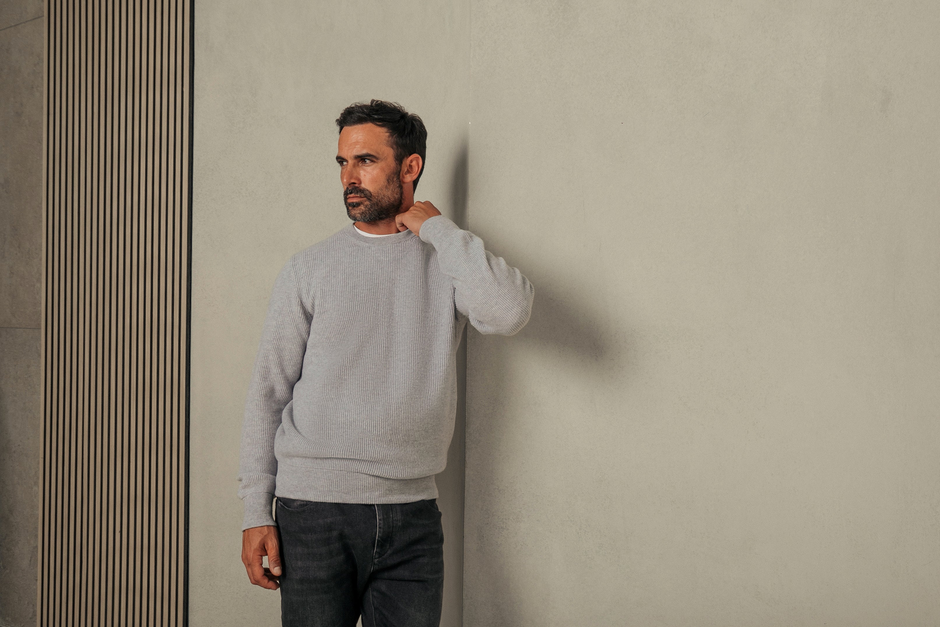 Cashmere English Rib Knit Sweater Aspen – Rifugio Handmade Leather