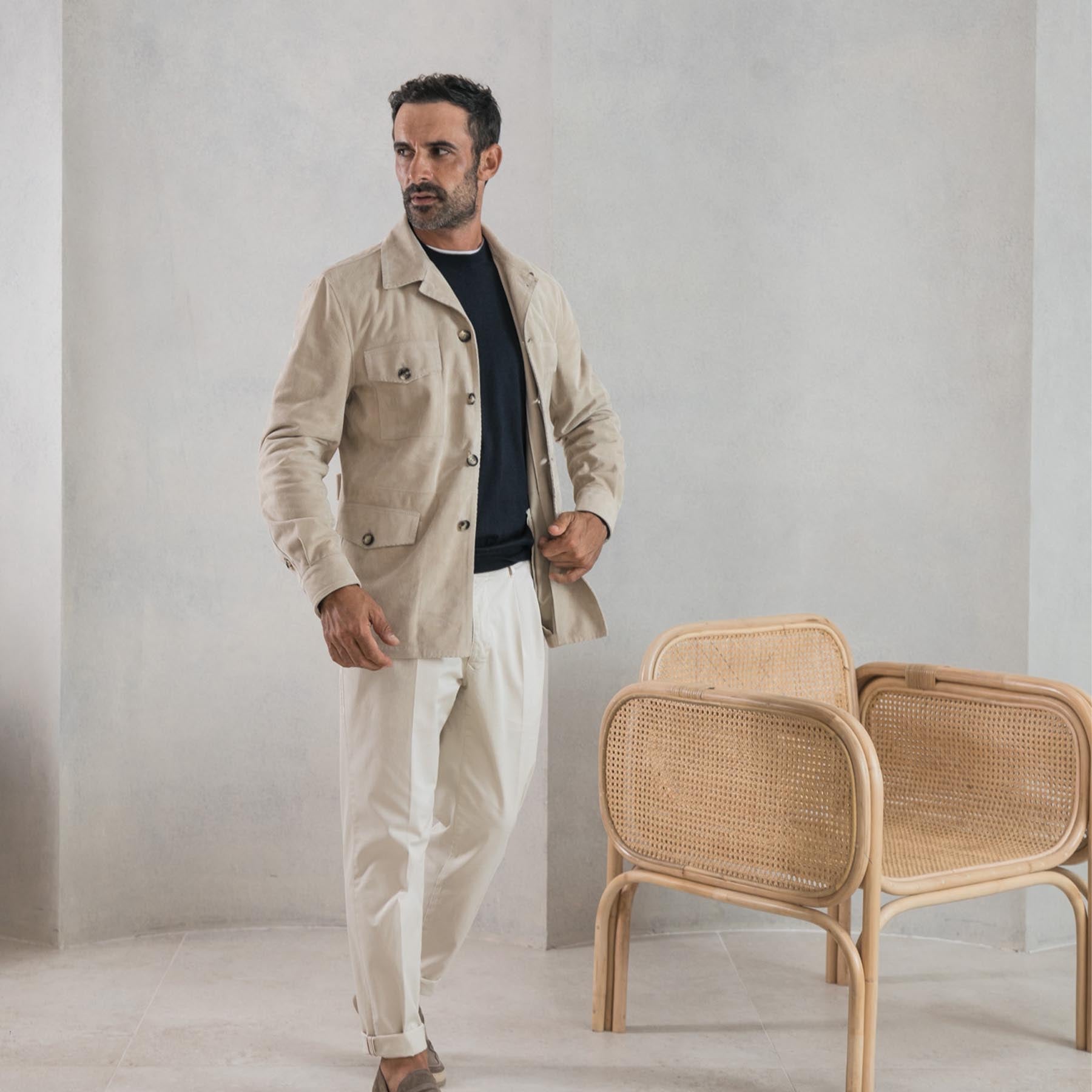 Suede Handmade Safari Men's Jacket – Rifugio Handmade Leather