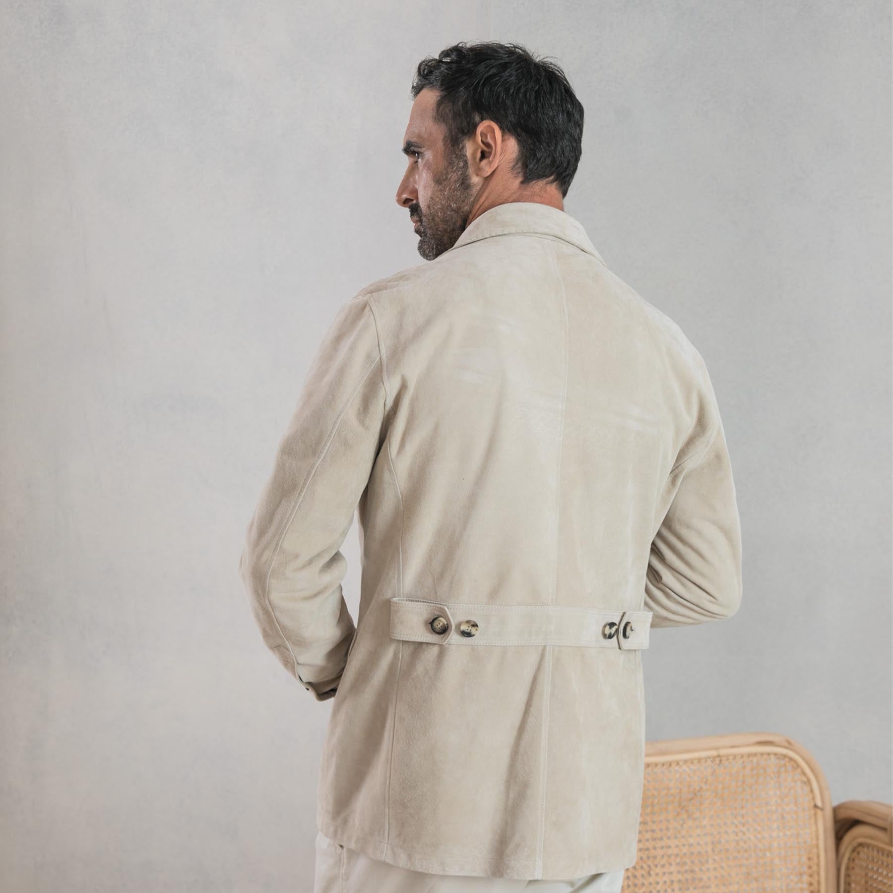 Suede Handmade Safari Men's Jacket – Rifugio Handmade Leather