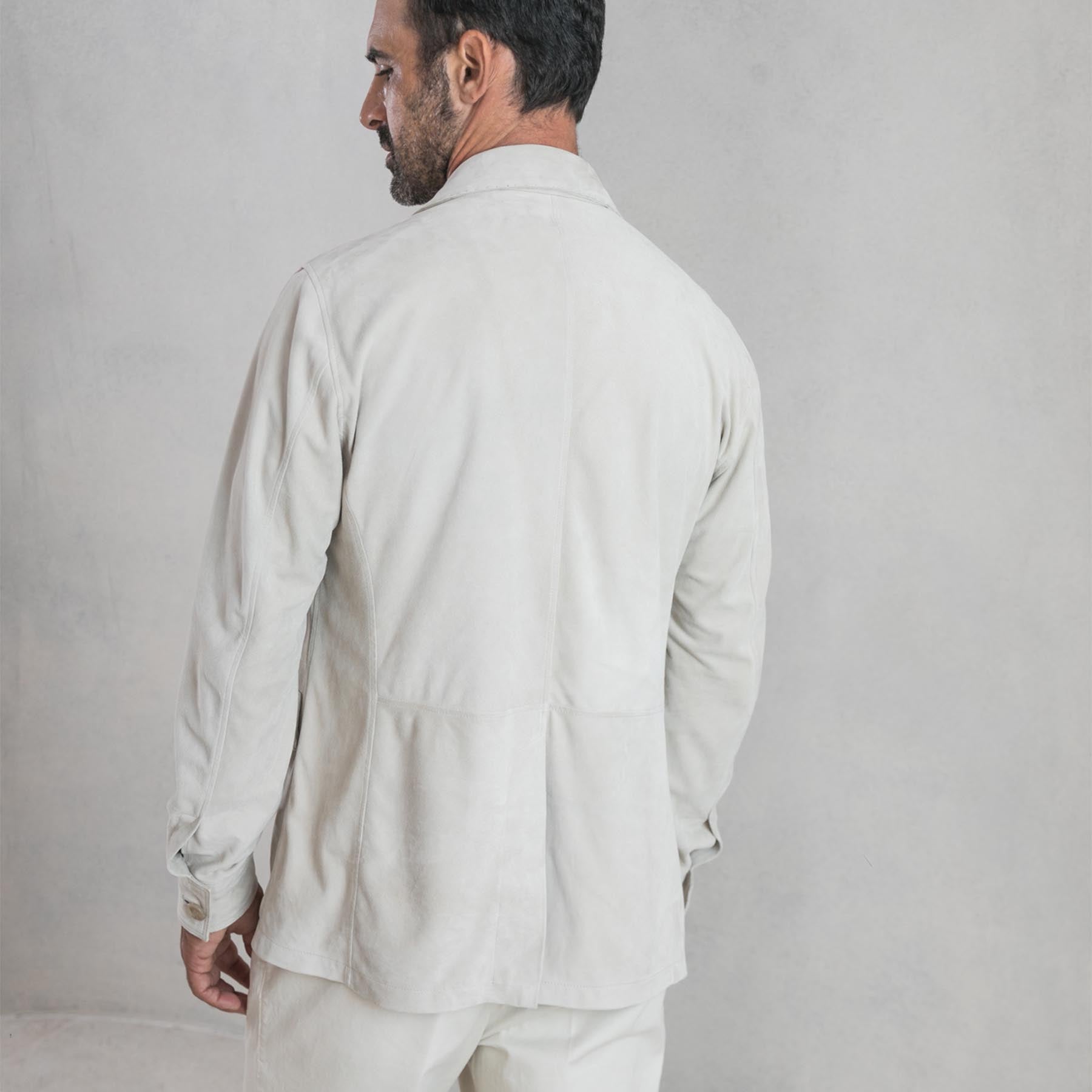 Suede Iconic Safari Men's Jacket – Rifugio Handmade Leather Suede Iconic Safari Men's Jacket – Rifugio Handmade Leather